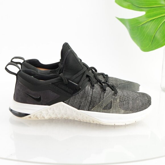 Nike Womens Metcon Flyknit Running Shoes Size 8.5 Black Trainer Crossfit Sneaker - Picture 7 of 13